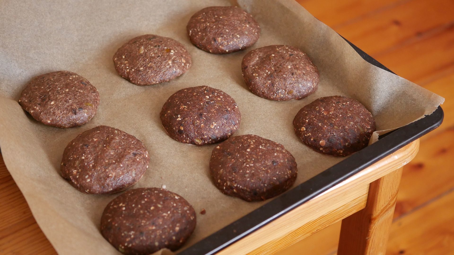 Teig vegane Lebkuchen selbsgemacht Rezept Zutaten Weihnachten Oblate